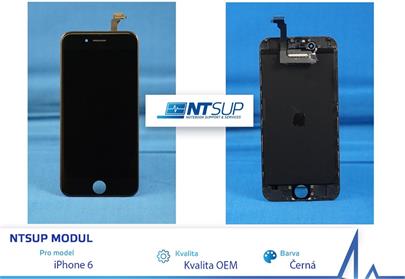 NTSUP LCD modul iPhone 6 černý OEM