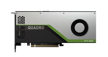 nVidia Quadro RTX4000 (2034 CudaCores/288TensorCores, 8GB GDDR5, PCI-E16g3, 1slot,4DP, 160W), aktivní chlazení