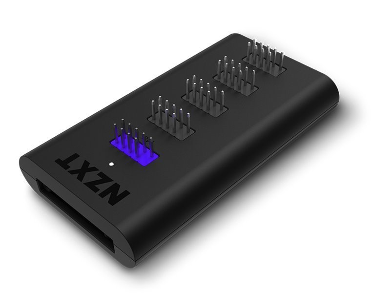 NZXT AC-IUSBH-M3 USB Expansion rozšiřující karta 4x USB 2.0 interní, 1x USB 2.0 externí, uzavřené magnetické tělo