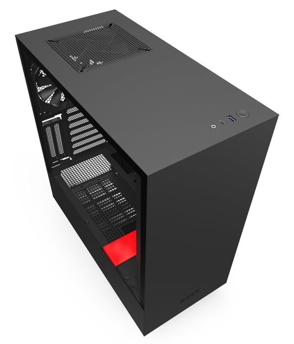 NZXT skříň H510i / černočervená