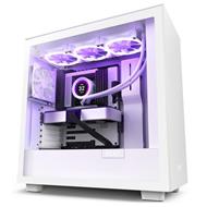 NZXT skříň H7 / ATX / 2x120 mm fan / USB-C / 2x USB / prosklená bočnice / bílá