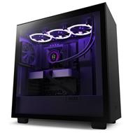 NZXT skříň H7 / ATX / 2x120 mm fan / USB-C / 2x USB / prosklená bočnice / černá