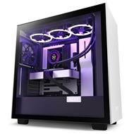 NZXT skříň H7 / ATX / 2x120 mm fan / USB-C / 2x USB / prosklená bočnice / černobílá