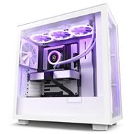 NZXT skříň H7 Elite Edition / ATX / 4x 140mm (3x RGB) fan / USB-C / 2x USB/ proskl. bočnice / proskl. panel / bílá