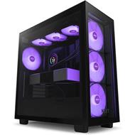 NZXT skříň H7 Elite Edition / ATX / 4x 140mm (3x RGB) fan / USB-C / 2x USB/ proskl. bočnice / proskl. panel / černá