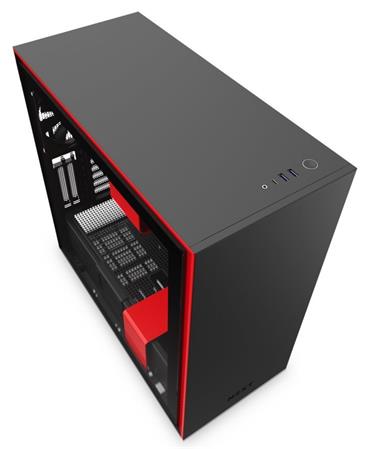 NZXT skříň H710i / černočervená