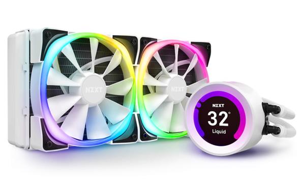 NZXT vodní chladič Kraken Z53 RGB / 2x120mm fan / LGA2066/2011(-3)/1366/1156/1155/1151/1150/AM4/ 2,36" disp./ bílý 6 let