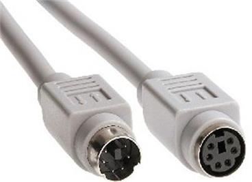 OEM Kabel prodlužovací k PS/2 klávesnici, (M/F), 10m