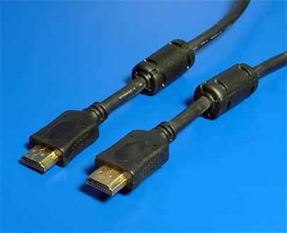 OEM Kabel propojovací 1.3 HDMI (M) - HDMI (M), 5m, s ferity, zlacené konektory