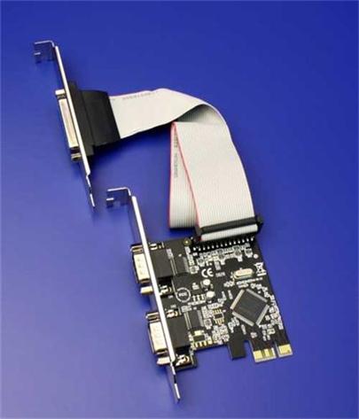 OEM PCI-E Karta, 2x sériový + 1x paralelní port