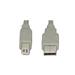 OEM USB kabel A-B 3m USB 2.0, bílý/šedý