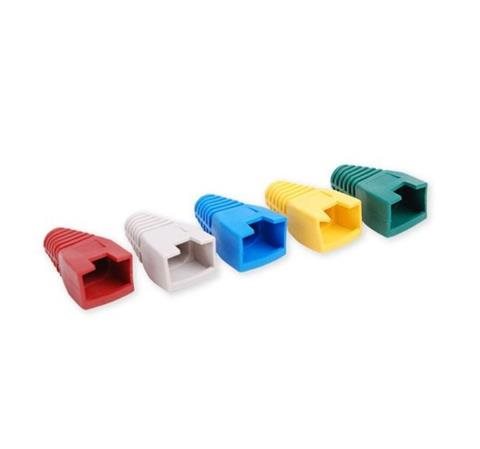 OPTIX Návlek na plug RJ45 s výřezem, zelený, pack (100ks)