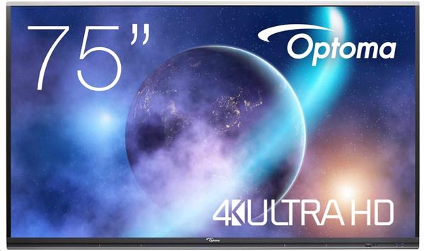 Optoma 5752RK+ IFPD 75" - interaktivní dotykový, 4K UHD, multidotyk 40prstu, Android 11, 8GB RAM / 64GB ROM