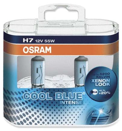 OSRAM žárovka H7 12V, 55W Cool Blue Intense 64210CBI - sada 2 kusů