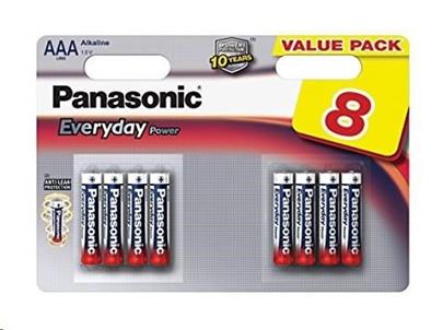 PANASONIC Alkalické baterie - Everyday Power AAA 1,5V balení - 8ks