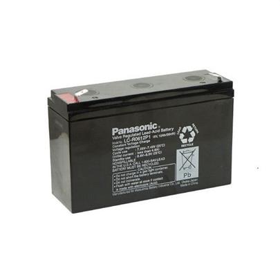 PANASONIC baterie LC-R0612P1 do UPS APC/ 6V/ 12Ah/ životnost 6-9let/ Faston 250