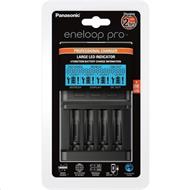 PANASONIC eneloop Vlajková nabíječka s displejem, USB, 4x AA/AAA (bez baterií) doba nabíjení +/- 2-3h BQ-CC65