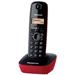 PANASONIC KX-TG1611FXR červená Cenově výhodný digitální bezdrátový telefon s jednořádkový displejem