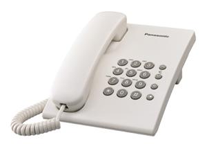 Panasonic KX-TS500CXW - jednolinkový telefon, bílý