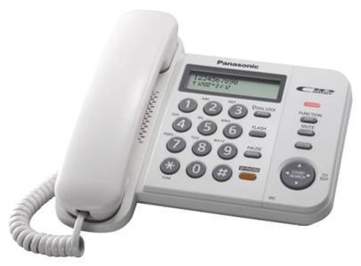 Panasonic KX-TS580FXW - jednolinkový telefon, bílý