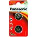 PANASONIC Mincové (knoflíkové) baterie - lithiové CR-2032EL/2B 3V 2ks