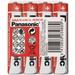 PANASONIC Zinkouhlíkové baterie - Red Zinc AAA 1,5V - 4ks