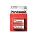 PANASONIC Zinkouhlíkové baterie - Red Zinc - blistr C 1,5V balení - 2ks