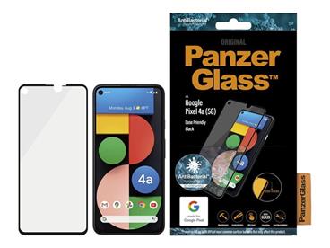 PanzerGlass Case Friendly - Ochrana obrazovky pro mobilní telefon - barva rámu černá - pro Google Pixel 4a with 5G