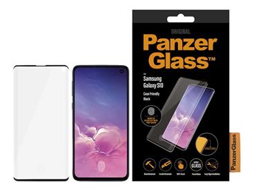 PanzerGlass Case Friendly - Ochrana obrazovky pro mobilní telefon - sklo - barva rámu černá - pro Samsung Galaxy S10