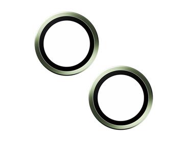 PanzerGlass HoOps ochranné kroužky Apple iPhone 15/15 Plus - zelený hliník