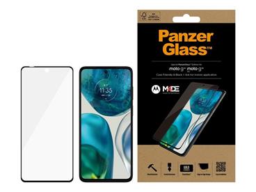 PanzerGlass - Ochrana obrazovky pro mobilní telefon - sklo - barva rámu černá - pro Motorola Moto G52, G82 5G