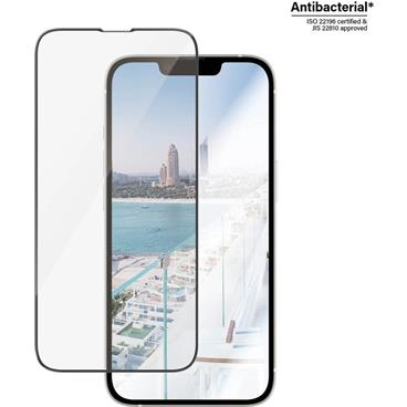 PanzerGlass - Ochrana obrazovky pro mobilní telefon - ultra-wide fit - sklo - barva rámu černá - pro Apple iPhone 13, 13 Pro, 14