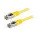 Patch kabel Cat 5e FTP 1m - žlutý