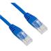 Patch kabel Cat 5e UTP 0,25m modrý