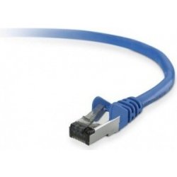Patch kabel Cat5E, FTP - 0,5m , modrý