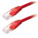 Patch kabel Cat5E, UTP - 0,25m, červený