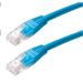 Patch kabel Cat5E, UTP - 0,3m , modrý