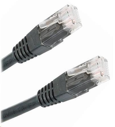 Patch kabel Cat5E, UTP - 0,5m , černý