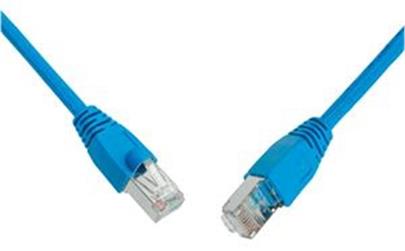 Patch kabel CAT6 SFTP PVC 0,5m modrý