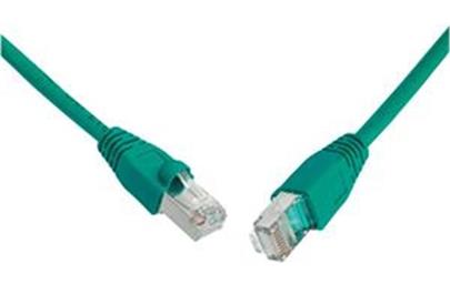 Patch kabel CAT6 SFTP PVC 0,5m zelený