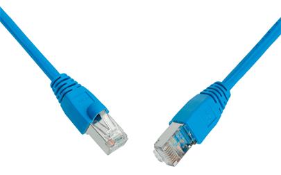 Patch kabel CAT6 UTP PVC 0,5m modrý