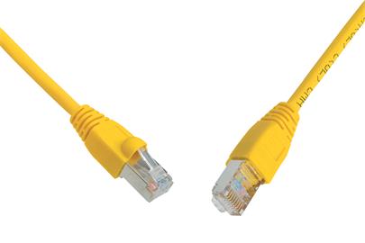 Patch kabel CAT6 UTP PVC 0,5m žlutý