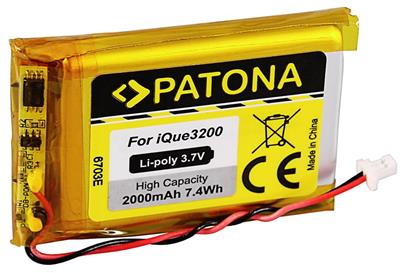 PATONA baterie pro GPS Garmin iQue 3200 2000mAh Li-Pol 3,7V iQue 3600