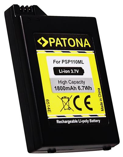 PATONA baterie pro herní konzoli Sony PSP-1000 Portable 1800mAh Li-lon 3,7V