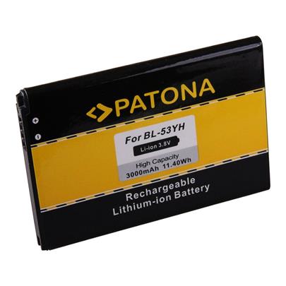 PATONA baterie pro mobil LG D855 3000mAh 3.8V Li-Ion BL-53YH