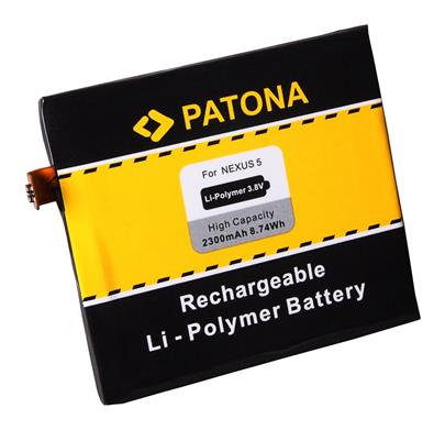 PATONA baterie pro mobil LG Nexus 5 D820 BL-T9 2300mAh 3,8V Li-pol