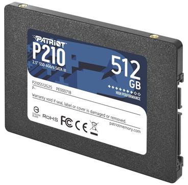 PATRIOT P210 512GB SSD / 2,5" / Interní / SATA 6GB/s / 7mm
