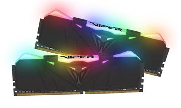 PATRIOT Viper RGB 16GB DDR4 Black 3600 MHz / DIMM / CL17 / Heat shield / KIT 2x 8GB