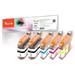 PEACH kompatibilní cartridge Brother LC-123 MultiPack Plus, 2xBk, C,M,Y 2x12/3x8ml