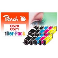 PEACH kompatibilní cartridge Canon CLI-571XL, MultiPack,4x11 ml